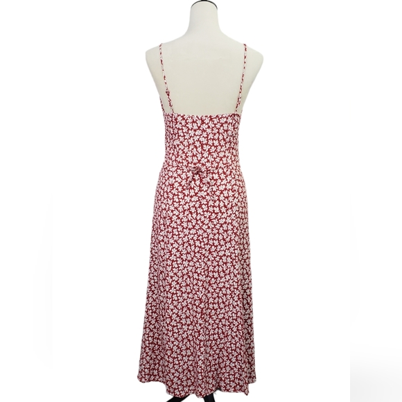 ❤️ Reformation Red Floral Midi Dress - Picture 6 of 10